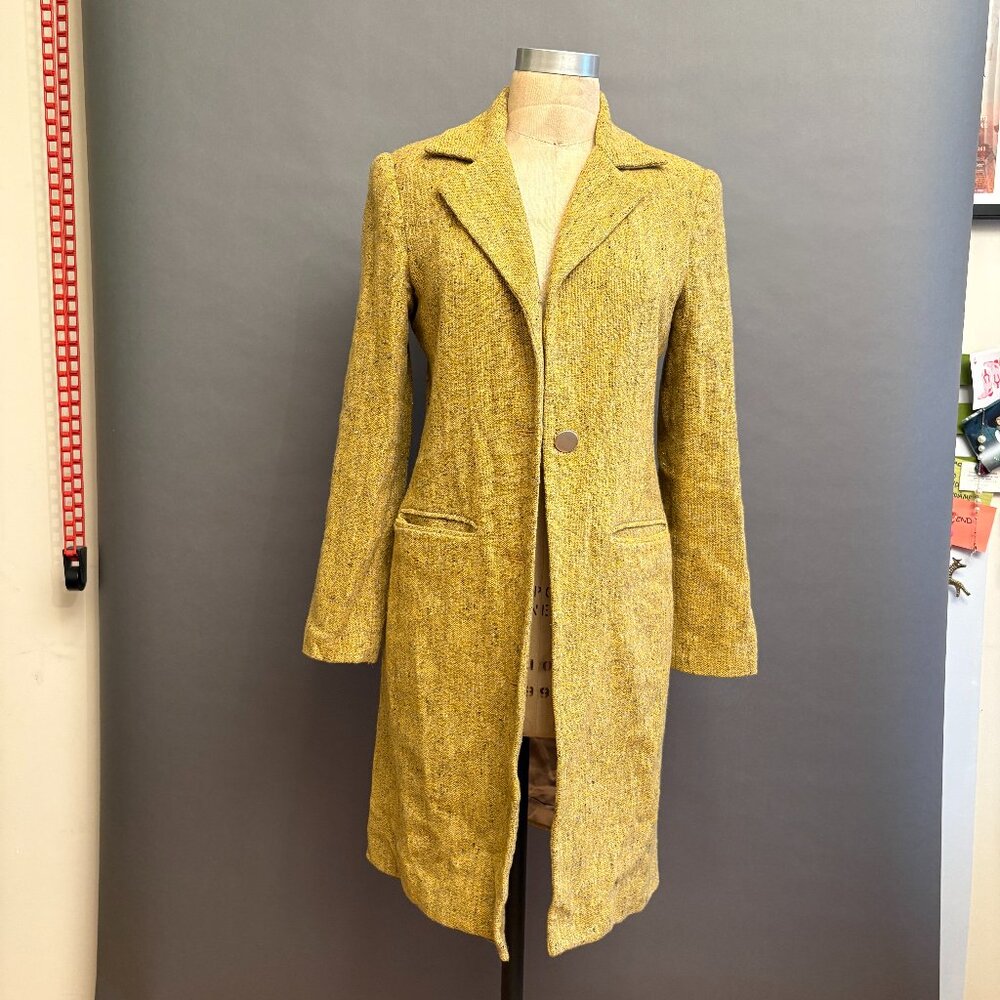 Yellow Wool Coat